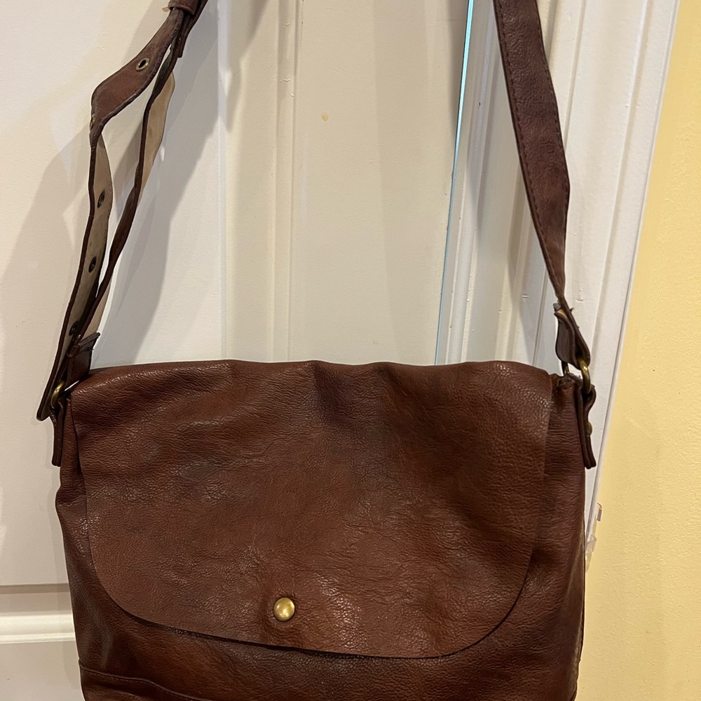 Brown Leather Men's Bag
